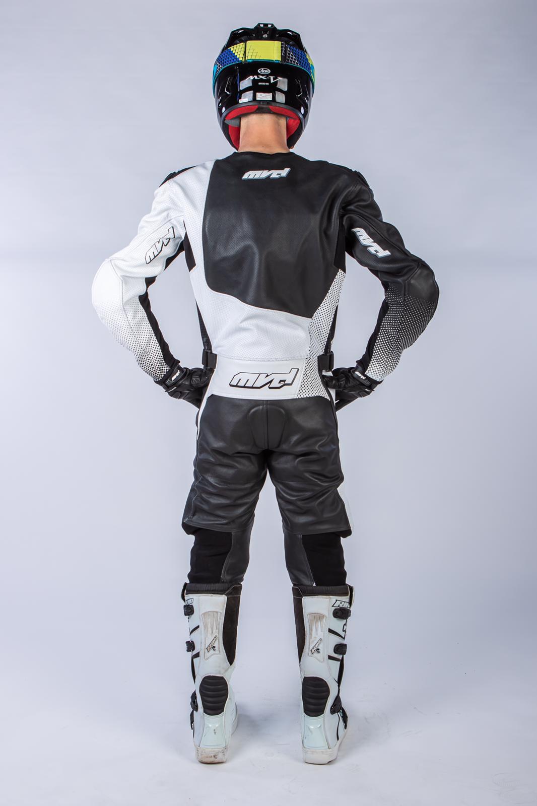 motard gear MVD Racewear Excelerator Supermoto Race Suit White
