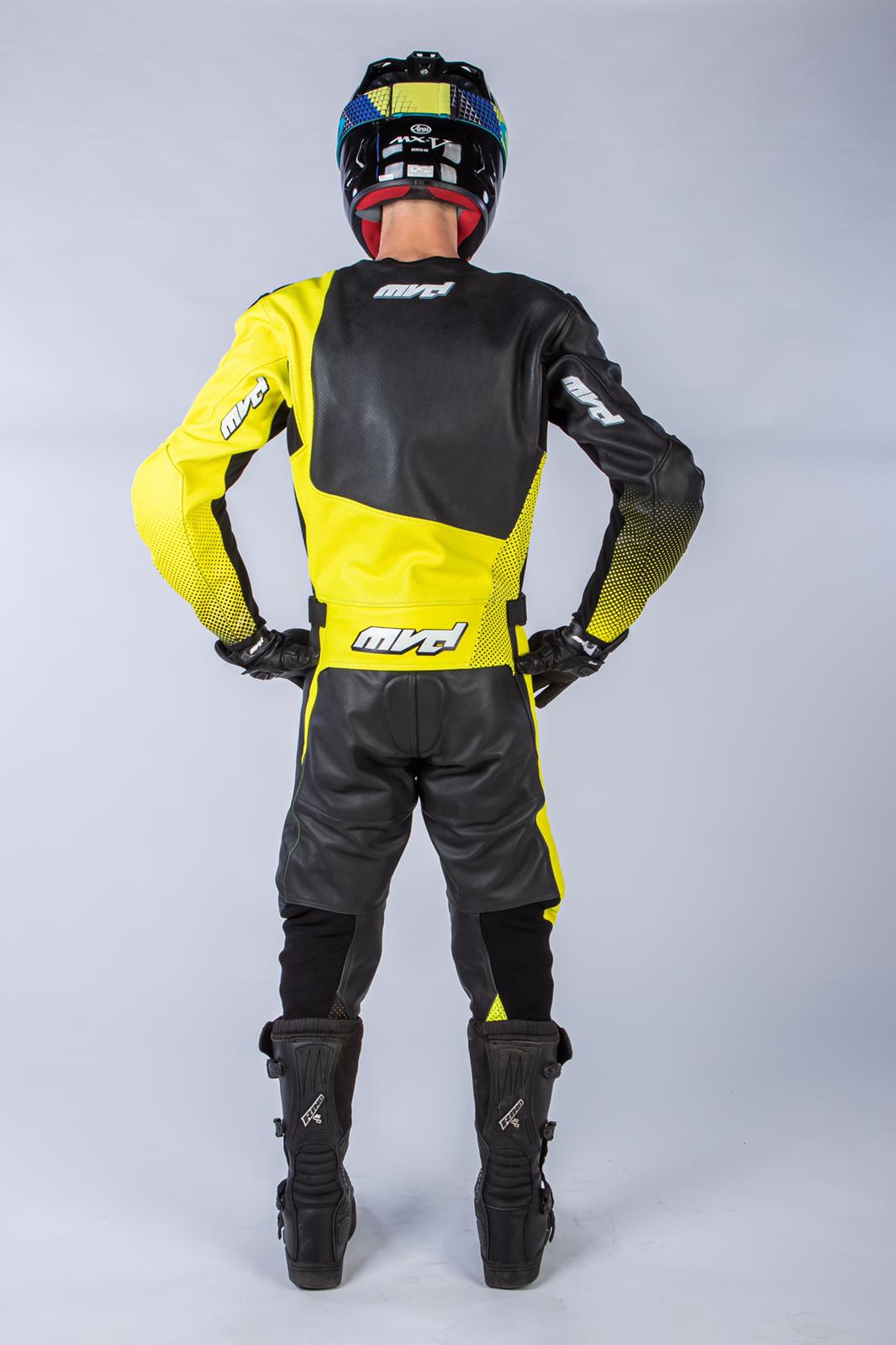 MVD Racewear Excelerator Supermoto Race Suit Yellow