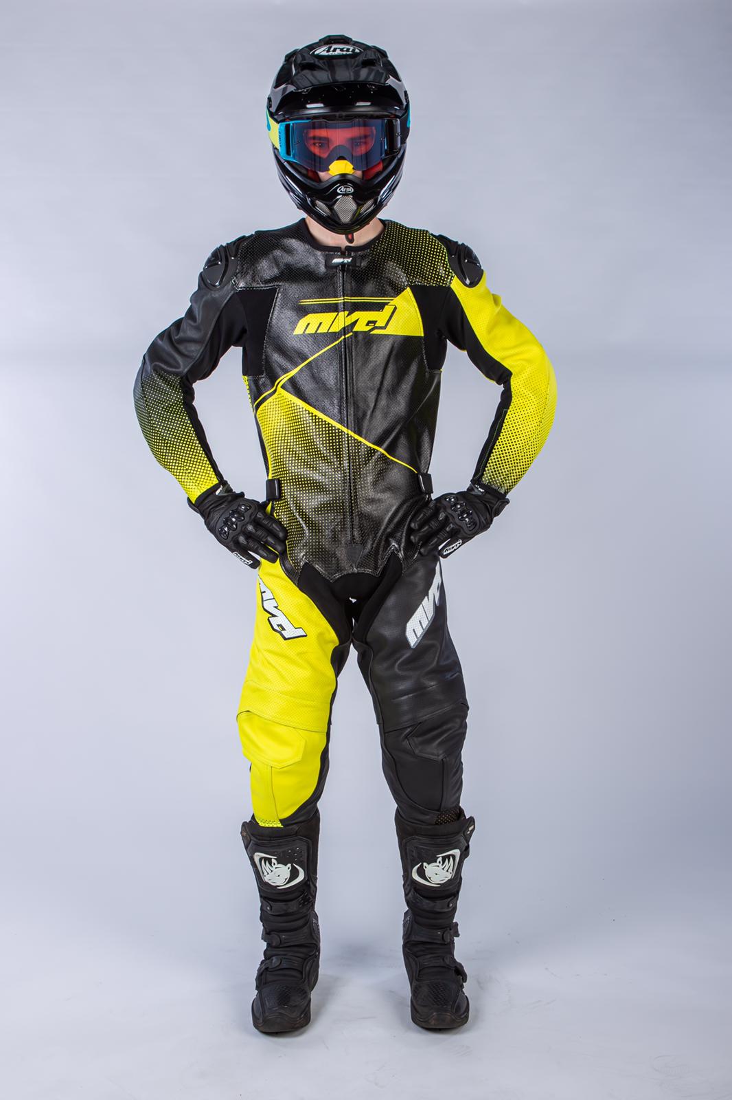 MVD Racewear Excelerator Supermoto Jacket Yellow - MVD USA